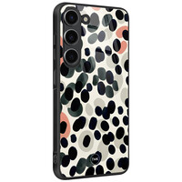 TMK Samsung Galaxy S23 glazen hardcase - Modern dots