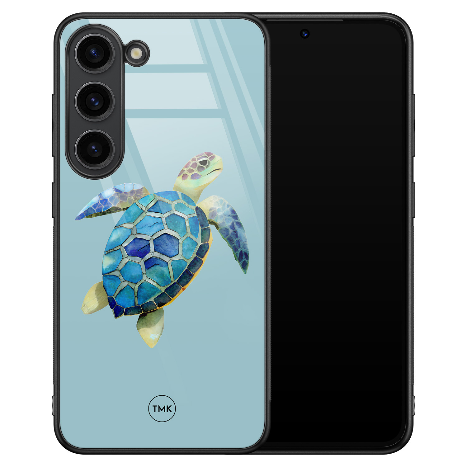 TMK Samsung Galaxy S23 glazen hardcase - Schildpad