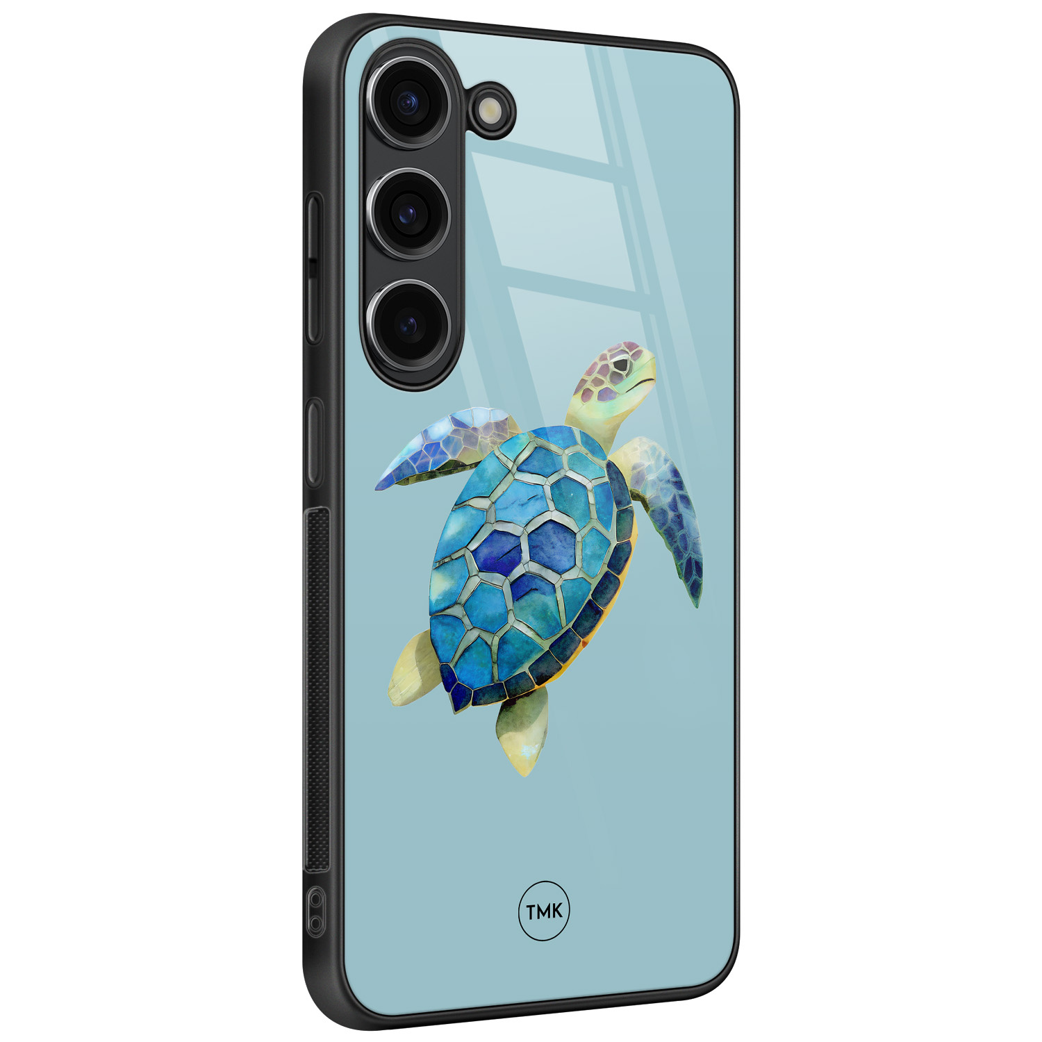 TMK Samsung Galaxy S23 glazen hardcase - Schildpad