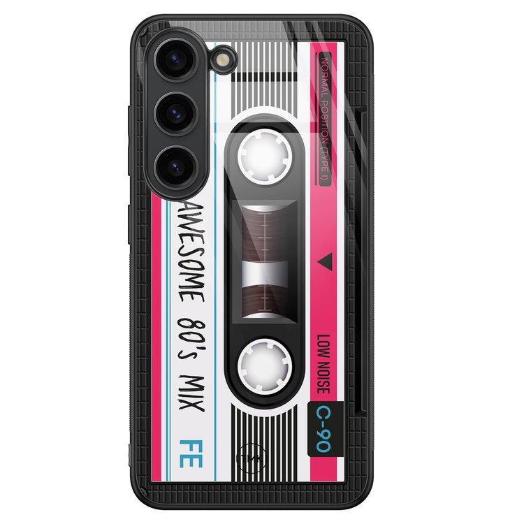 Casevibes Samsung Galaxy S23 glazen hardcase - Cassette