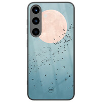 TMK Samsung Galaxy S25 glazen hardcase - Moon birds