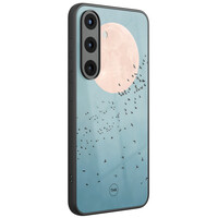 TMK Samsung Galaxy S25 glazen hardcase - Moon birds