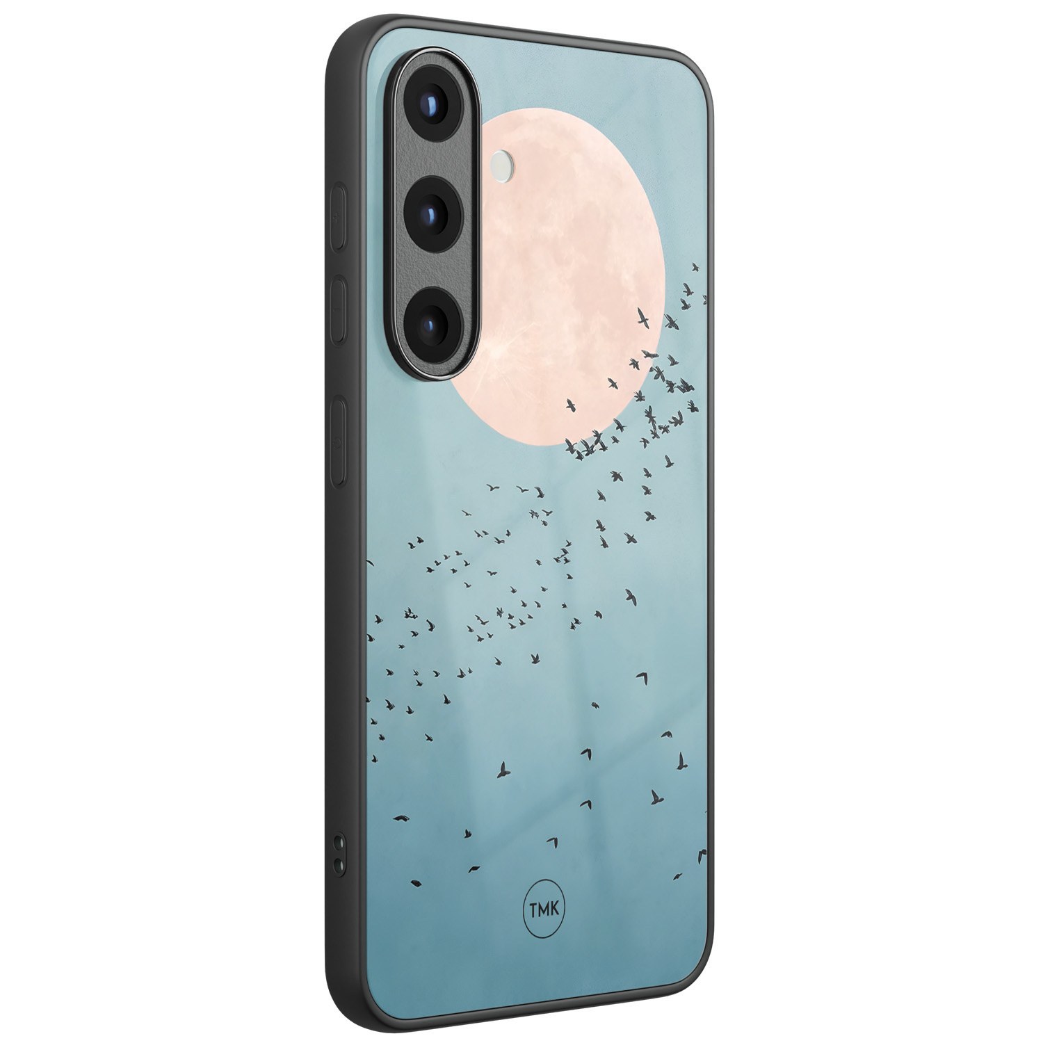 TMK Samsung Galaxy S25 glazen hardcase - Moon birds