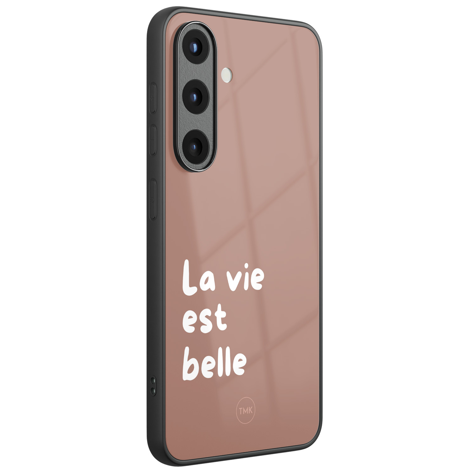 TMK Samsung Galaxy S25 glazen hardcase - La vie est belle
