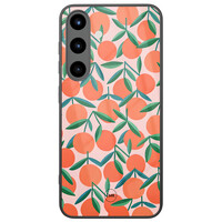 TMK Samsung Galaxy S25 glazen hardcase - Sweet oranges