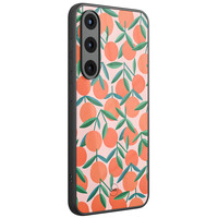 TMK Samsung Galaxy S25 glazen hardcase - Sweet oranges