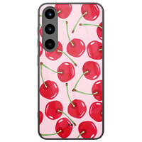 TMK Samsung Galaxy S25 glazen hardcase - Sweet cherry