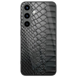 TMK Samsung Galaxy S25 glazen hardcase - Black snake