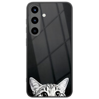 TMK Samsung Galaxy S25 glazen hardcase - Kat kiekeboe