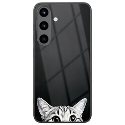TMK Samsung Galaxy S25 glazen hardcase - Kat kiekeboe