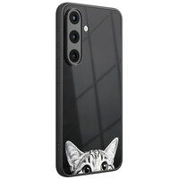 TMK Samsung Galaxy S25 glazen hardcase - Kat kiekeboe