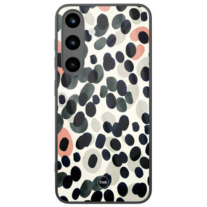 Casevibes Samsung Galaxy S25 glazen hardcase - Modern dots