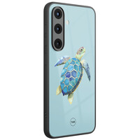 TMK Samsung Galaxy S25 glazen hardcase - Schildpad