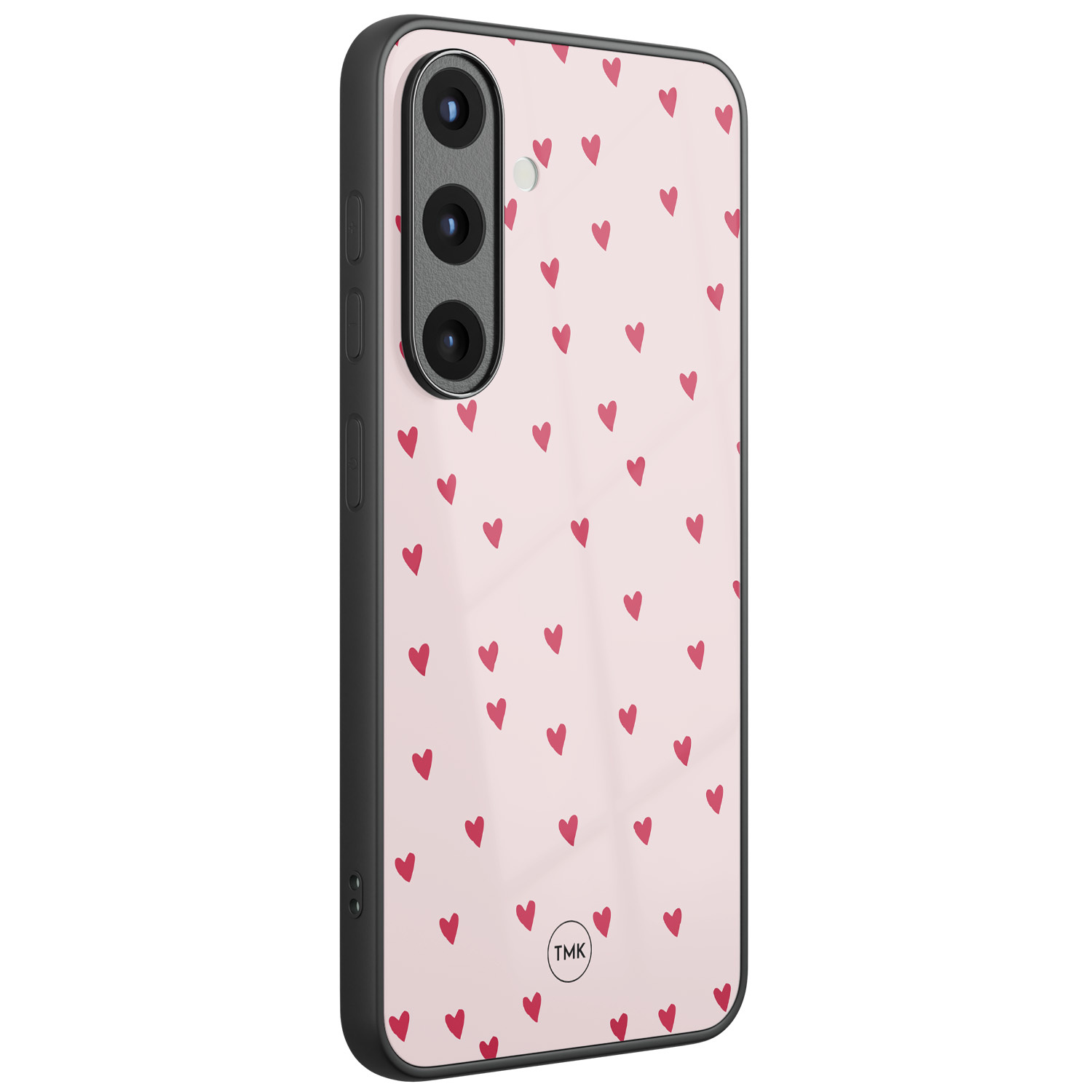 TMK Samsung Galaxy S25 glazen hardcase - Cute hearts