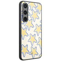 TMK Samsung Galaxy S25 glazen hardcase - Retro stars