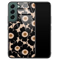 TMK Samsung Galaxy S22 glazen hardcase - Bloom luxe