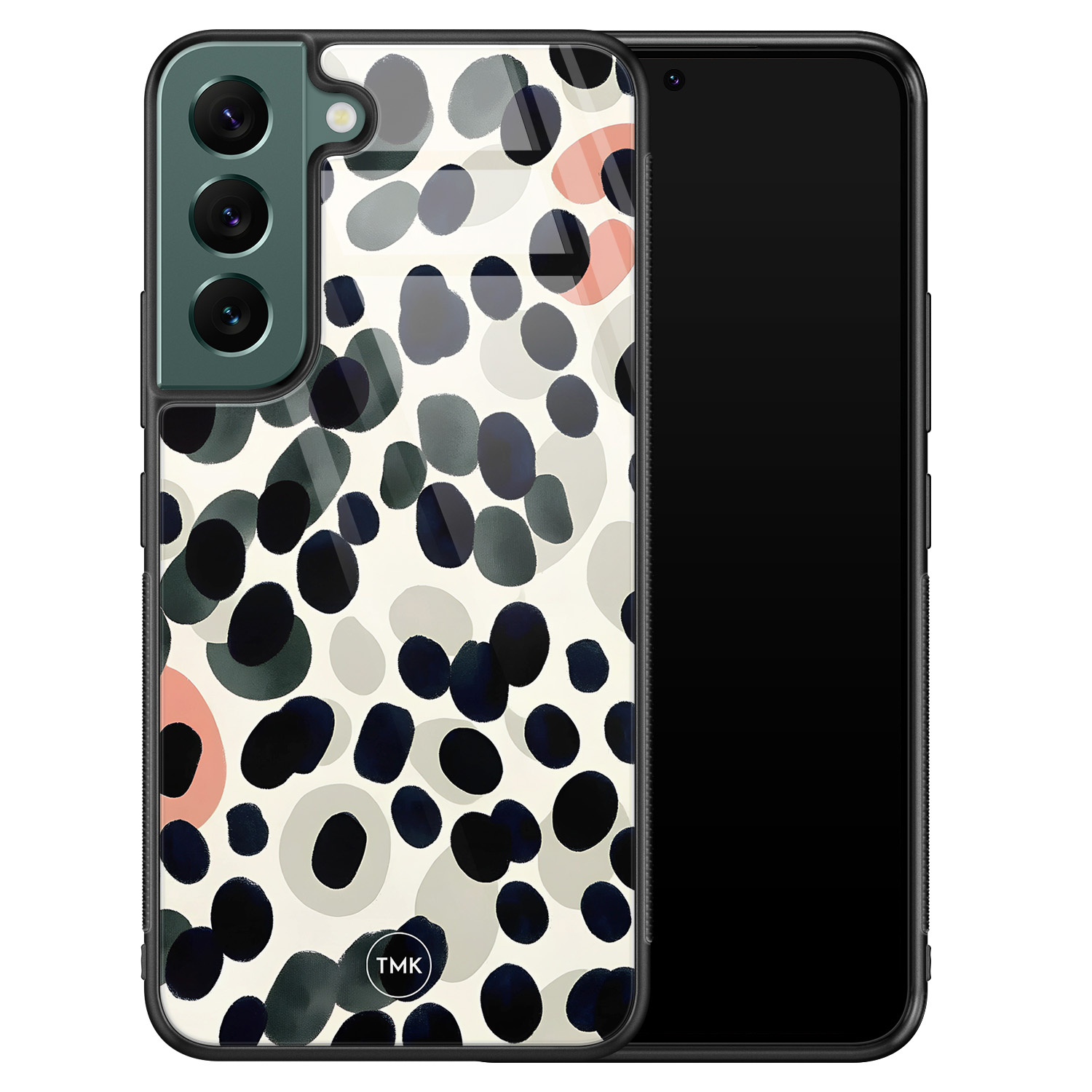 TMK Samsung Galaxy S22 glazen hardcase - Modern dots