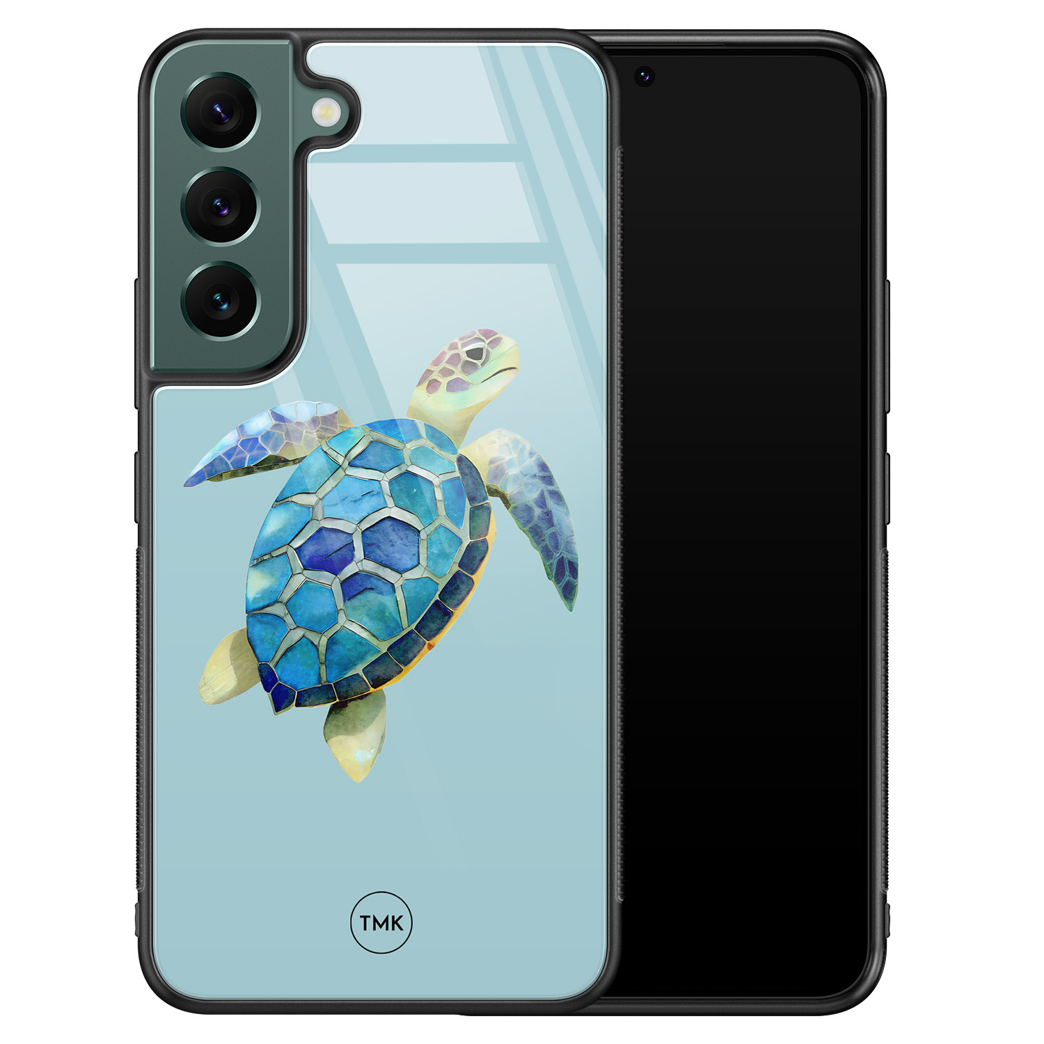 TMK Samsung Galaxy S22 glazen hardcase - Schildpad