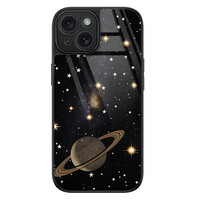 TMK iPhone 15 glazen hardcase - Space