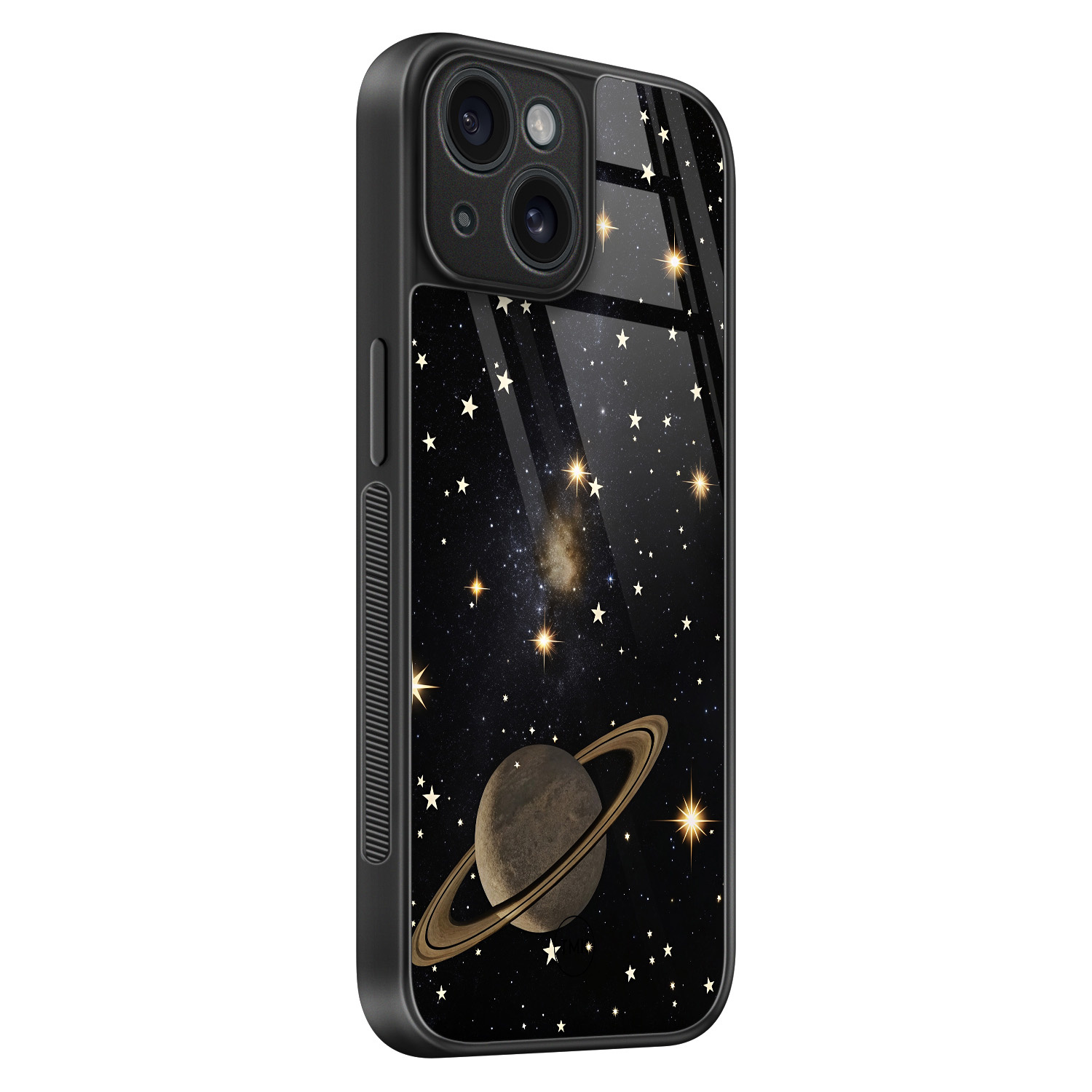 TMK iPhone 15 glazen hardcase - Space