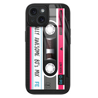 TMK iPhone 15 glazen hardcase - Cassette