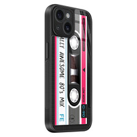 TMK iPhone 15 glazen hardcase - Cassette