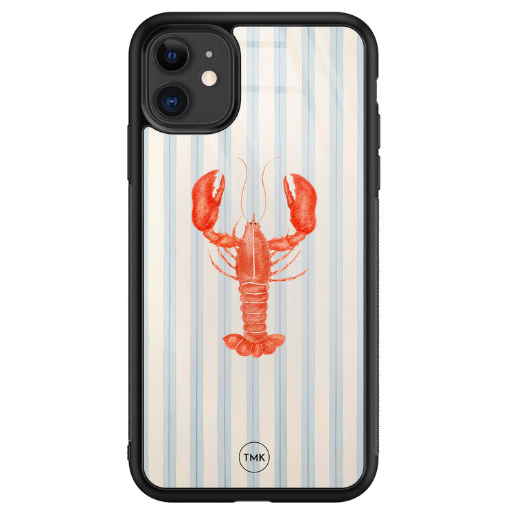TMK iPhone 11 glazen hardcase - Kreeft