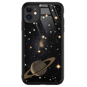 TMK iPhone 11 glazen hardcase - Space