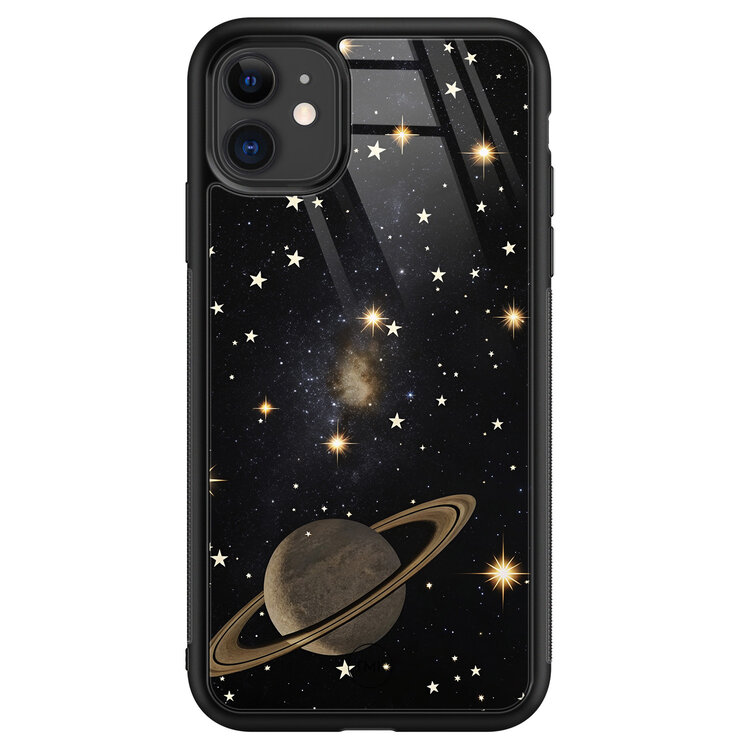 Casevibes iPhone 11 glazen hardcase - Space