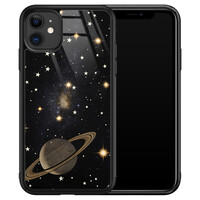 TMK iPhone 11 glazen hardcase - Space