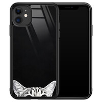TMK iPhone 11 glazen hardcase - Kat kiekeboe