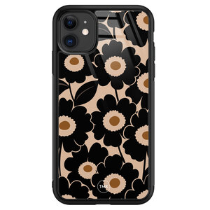 TMK iPhone 11 glazen hardcase - Bloom luxe