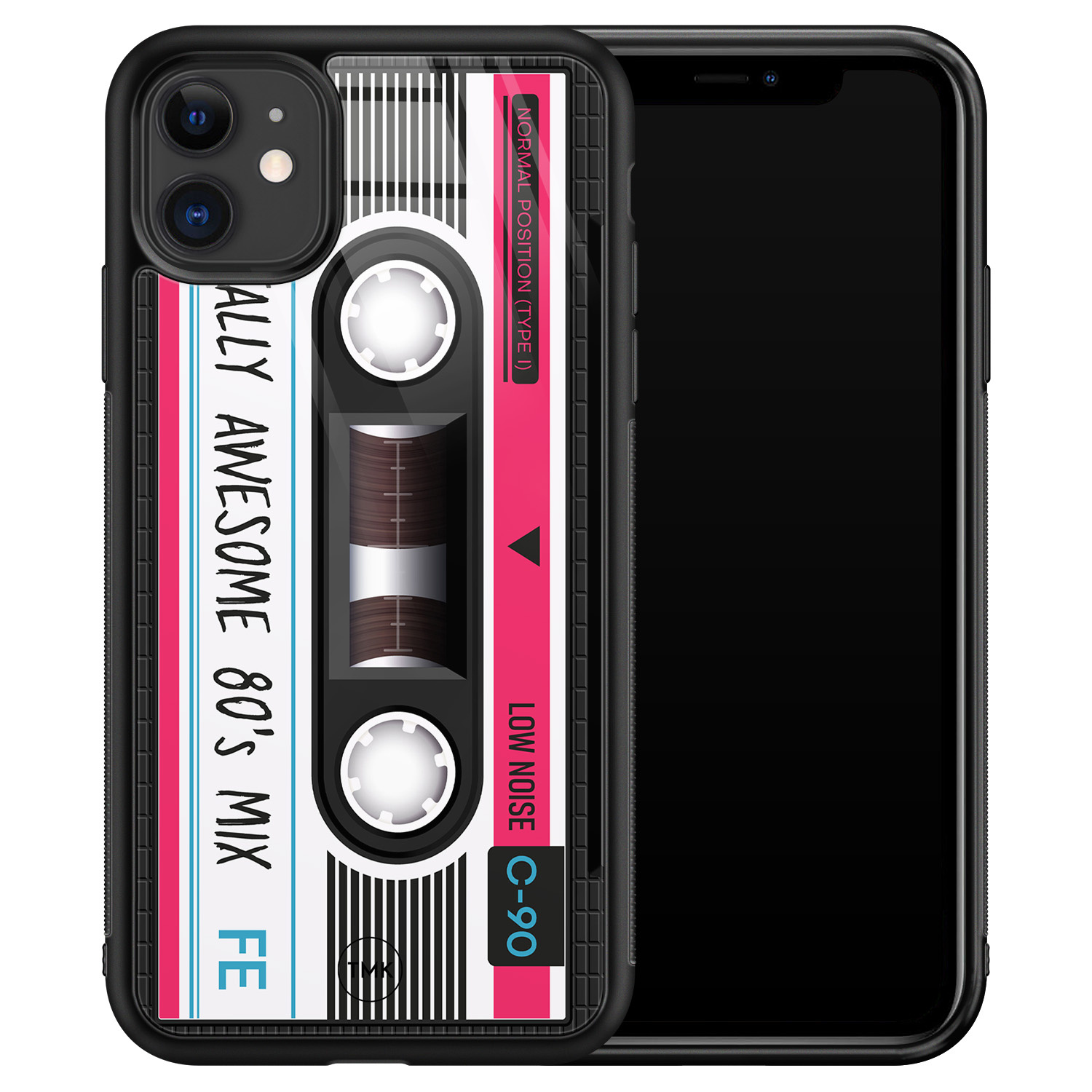 TMK iPhone 11 glazen hardcase - Cassette