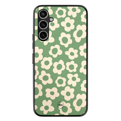 TMK Samsung Galaxy A54 backcover hoesje - Retro cute flowers