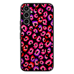 TMK Samsung Galaxy A54 backcover hoesje - Luipaard neon