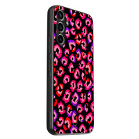 TMK Samsung Galaxy A54 backcover hoesje - Luipaard neon