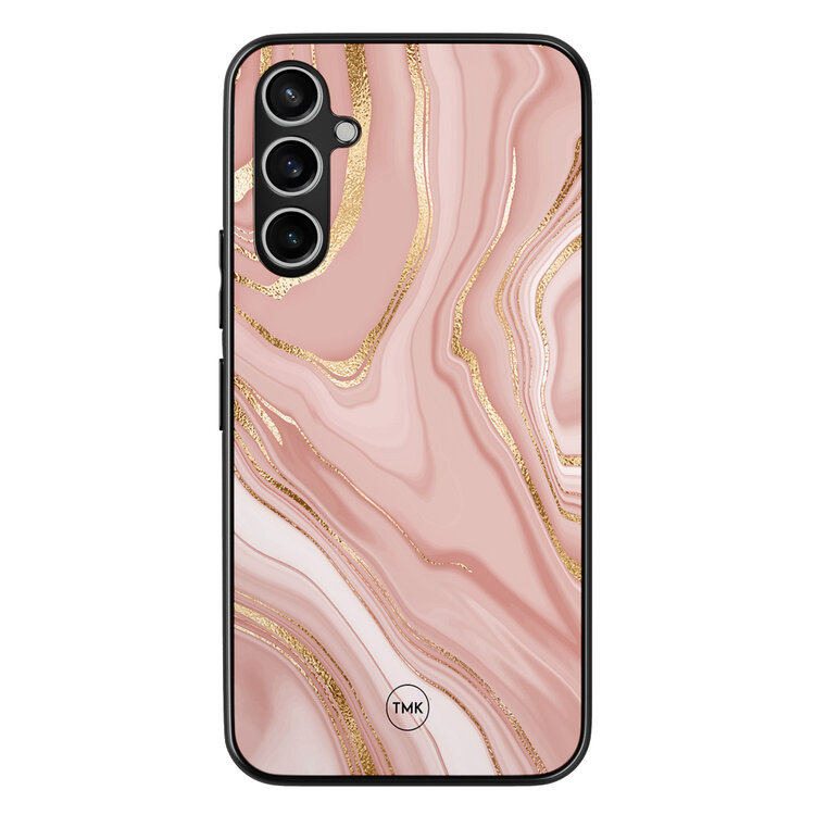 TMK Samsung Galaxy A54 backcover hoesje - Rose marble