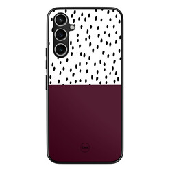 TMK Samsung Galaxy A54 backcover hoesje - Burgundy dots