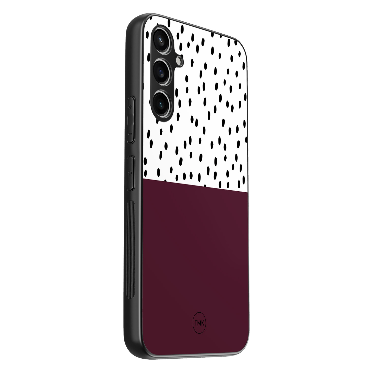 TMK Samsung Galaxy A54 backcover hoesje - Burgundy dots