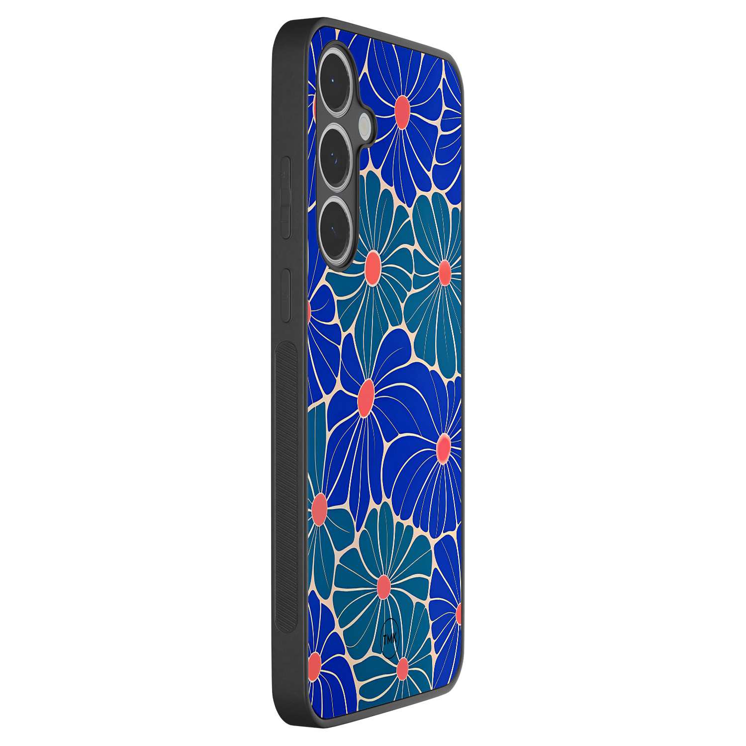 TMK Samsung Galaxy S24 FE backcover hoesje - Indigo bloemen