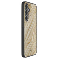 TMK Samsung Galaxy S24 FE backcover hoesje - Golden marble