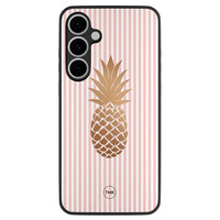 TMK Samsung Galaxy S24 FE backcover hoesje - Ananas roze
