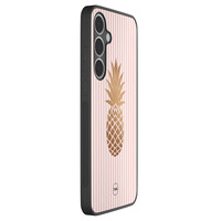 TMK Samsung Galaxy S24 FE backcover hoesje - Ananas roze
