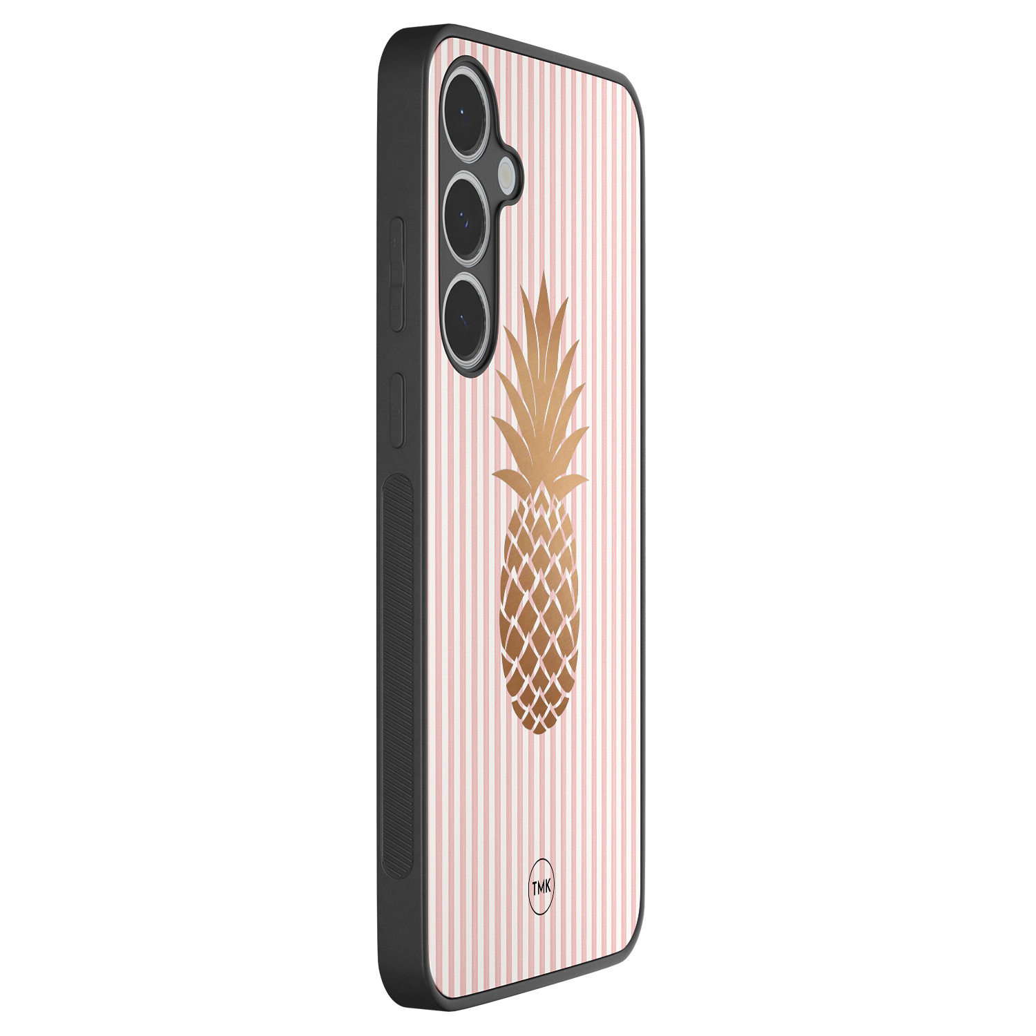 TMK Samsung Galaxy S24 FE backcover hoesje - Ananas roze