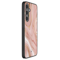 TMK Samsung Galaxy S24 FE backcover hoesje - Rose marble