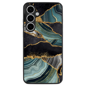 TMK Samsung Galaxy S24 FE backcover hoesje - Marble Jade Stone
