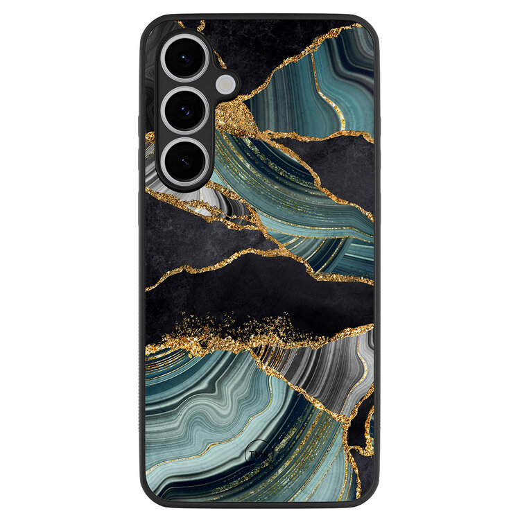 Casevibes Samsung Galaxy S24 FE backcover hoesje - Marble Jade Stone