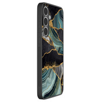 TMK Samsung Galaxy S24 FE backcover hoesje - Marble Jade Stone