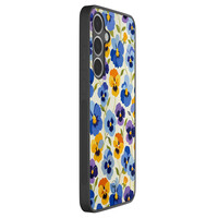 TMK Samsung Galaxy S24 FE backcover hoesje - Viooltjesmix bloemen