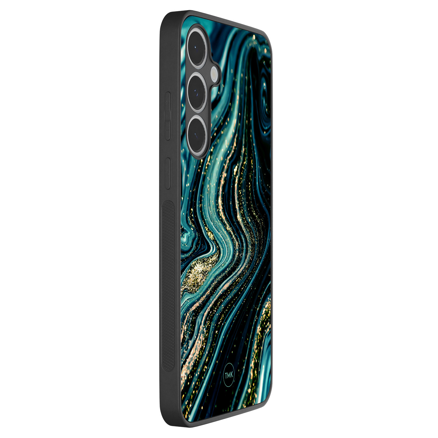 TMK Samsung Galaxy S24 FE backcover hoesje - Blue marble waves